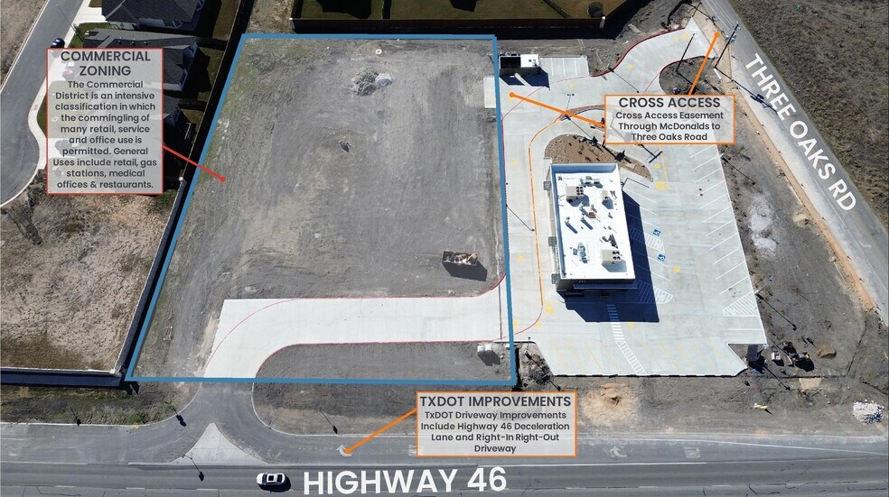 More Photos Of Highway 46 @ Three Oaks Rd, Seguin Land For Sale