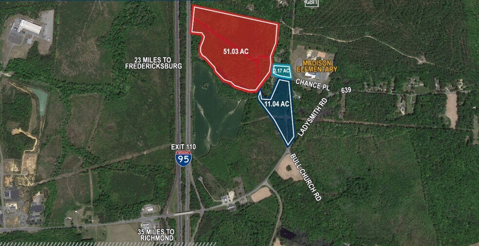 Primary Photo Of Bull Church Rd @ Chance Place, Ruther Glen Land For Sale