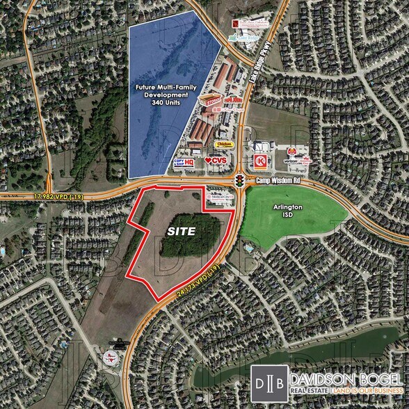More Photos Of SWC Lake Ridge Pky & Camp Wisdom Rd, Grand Prairie Land For Sale