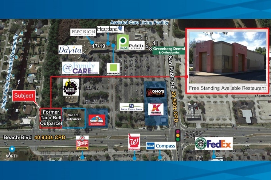 More Photos Of 14474 Beach Blvd, Jacksonville Fast Food For Lease