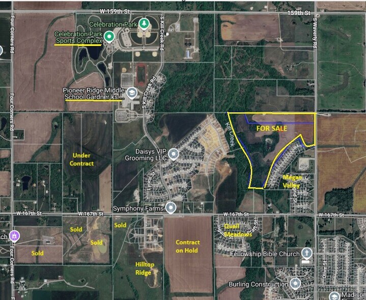 More Photos Of 16300 Waverly Road, Gardner Land For Sale