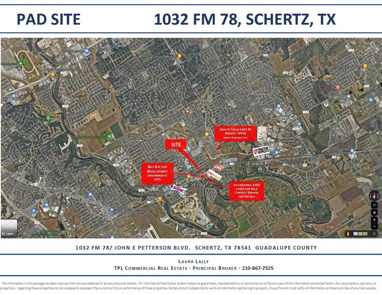 More Photos Of 1032 FM 78, Schertz Land For Sale