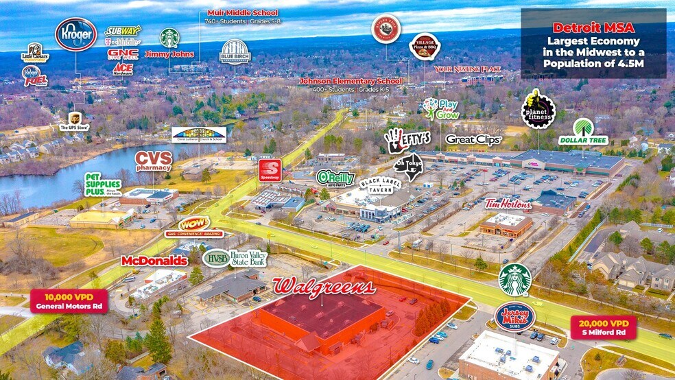 More Photos Of 140 S Milford Rd, Milford Drugstore For Lease