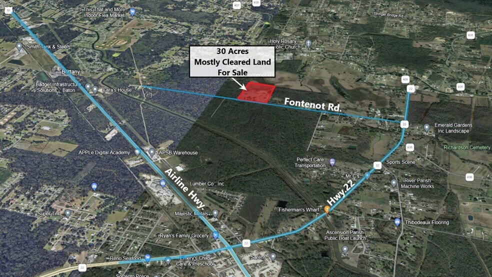 More Photos Of 44316 Fontenot rd, Saint Amant Land For Sale