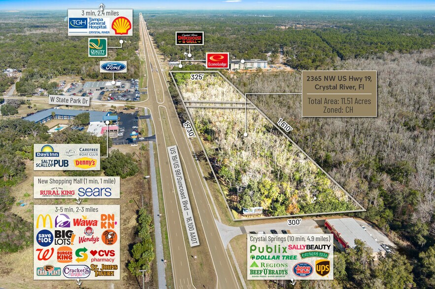 More Photos Of 2365 NW US Highway 19, Crystal River Land For Sale