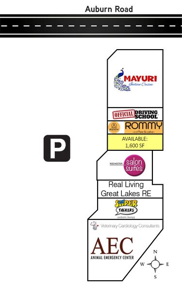 More Photos Of 224-278 E Auburn Rd, Rochester Hills Storefront For Lease