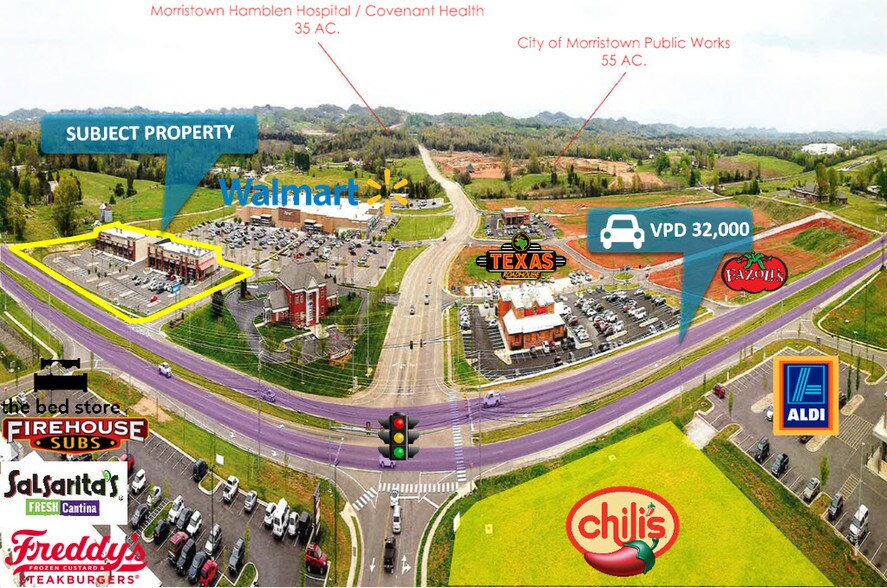 More Photos Of 4327-4329 W Andrew Johnson Hwy, Morristown General Retail For Lease