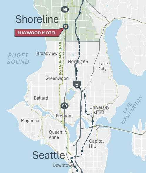 More Photos Of 16526 Aurora Ave N, Shoreline Hotel For Sale
