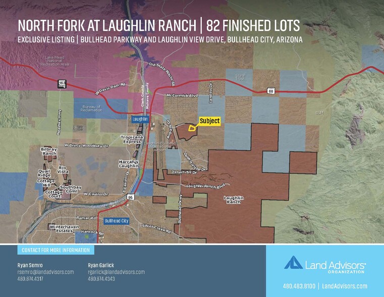 Primary Photo Of W-SWC Bullhead Parkway & Laughlin View Drive, Bullhead City Land For Sale