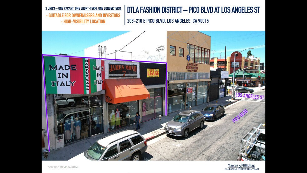 Primary Photo Of 208-210 E Pico Blvd, Los Angeles Storefront For Sale