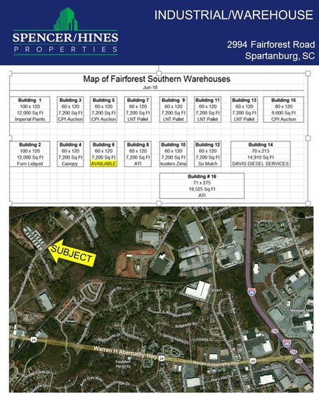 More Photos Of 2994 Fairforest Clevedale Rd, Spartanburg Warehouse For Lease