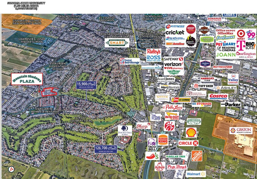 More Photos Of 901-997 Golf Course Dr, Rohnert Park General Retail For Sale