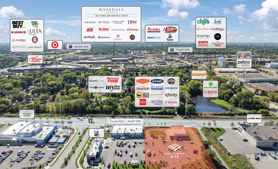 More Photos Of 1761 County Road C, Roseville Bank For Sale