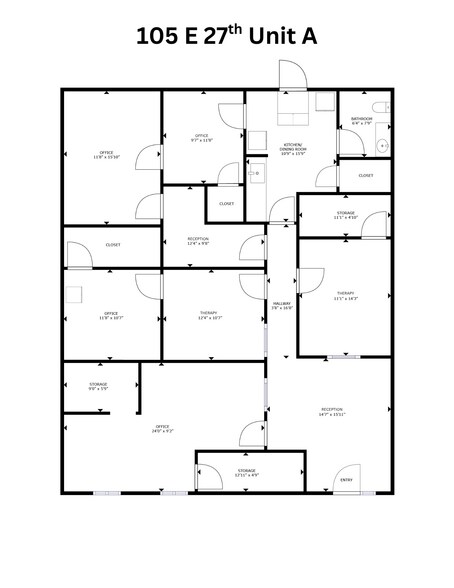 More Photos Of 103-105 E 27th St, Hays Office For Sale