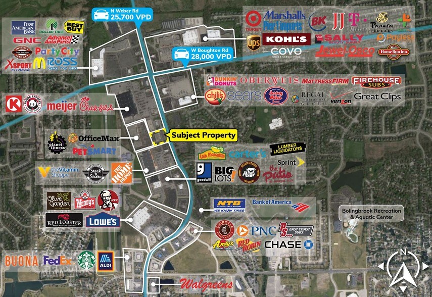 More Photos Of 137-149 N Weber Rd, Bolingbrook Restaurant For Lease