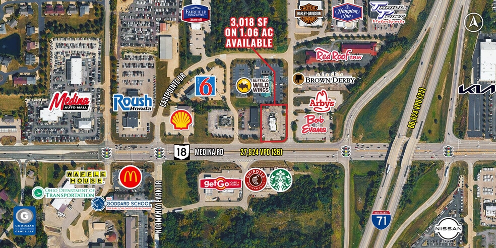 More Photos Of 3067 Medina Rd, Medina Fast Food For Lease