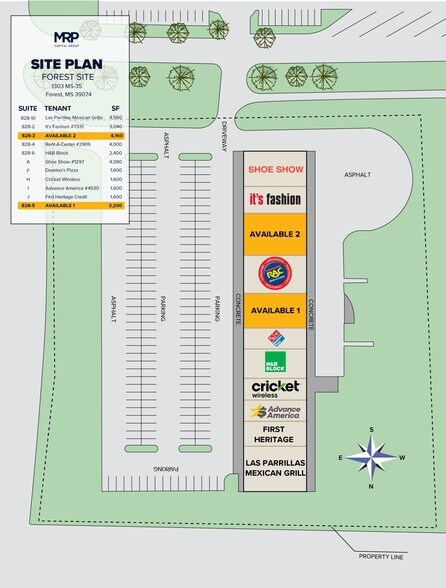 More Photos Of 1303 MS-35 S, Forest General Retail For Lease