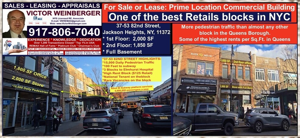More Photos Of 3753 82nd St, Jackson Heights Storefront Retail Office For Lease
