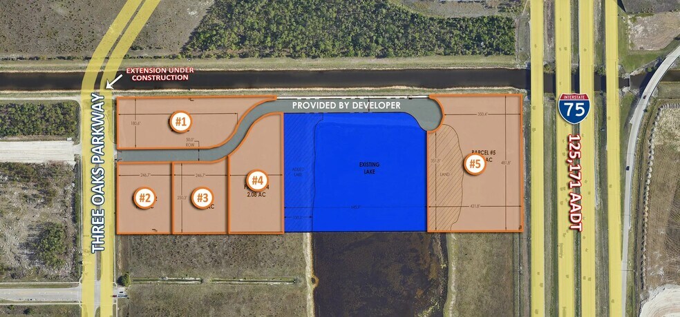 More Photos Of 16101 Three Oaks Parkway, Fort Myers Land For Sale