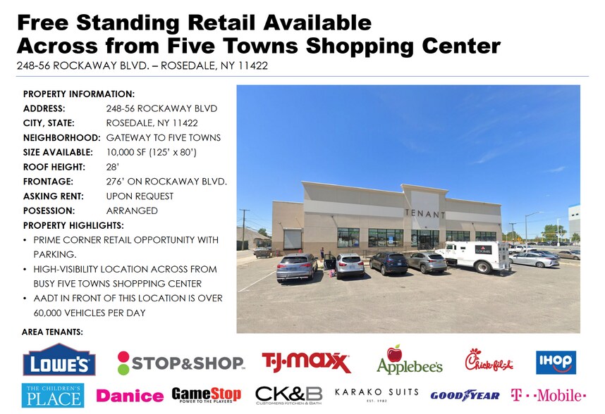 More Photos Of 248-56 Rockaway Blvd, Rosedale Freestanding For Lease