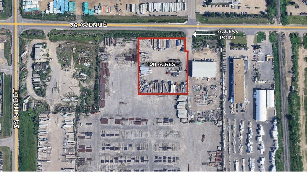 Primary Photo Of 3321 76 Av NW, Edmonton Land For Lease
