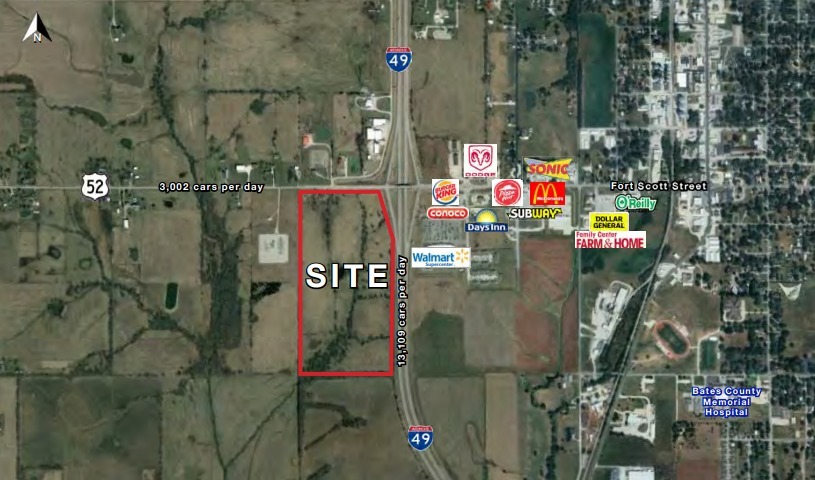 Primary Photo Of Highway 52 @ I-49, Butler Land For Sale