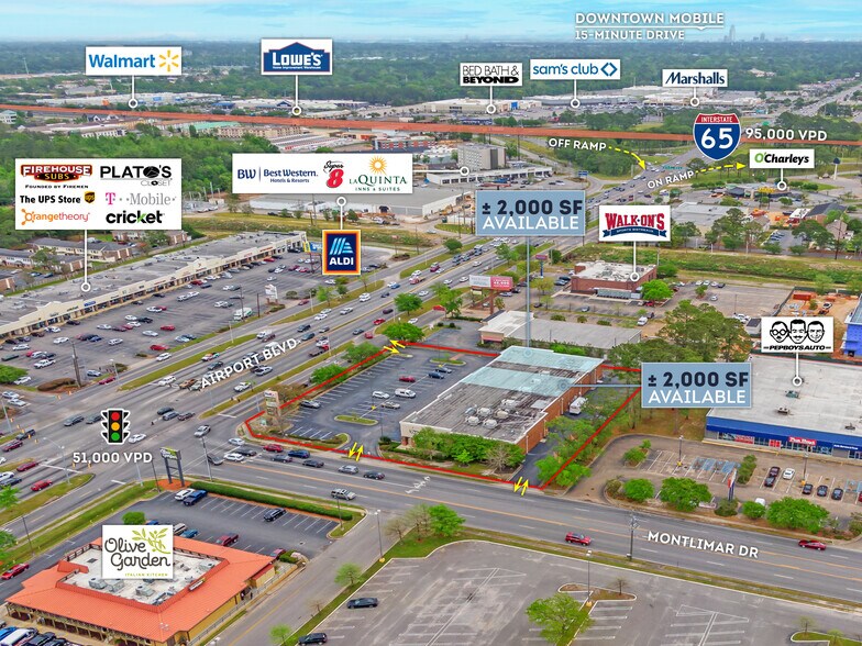 More Photos Of 3691 Airport Blvd, Mobile Unknown For Lease