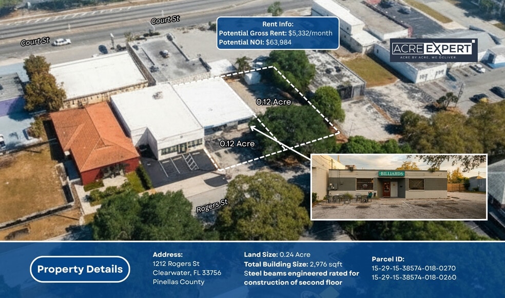 Primary Photo Of 1212 Rogers St, Clearwater Bar For Sale