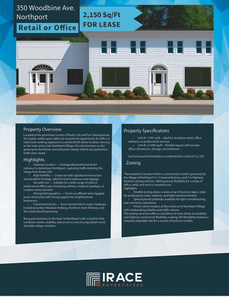 More Photos Of 350 Woodbine Ave, Northport Storefront Retail Office For Lease