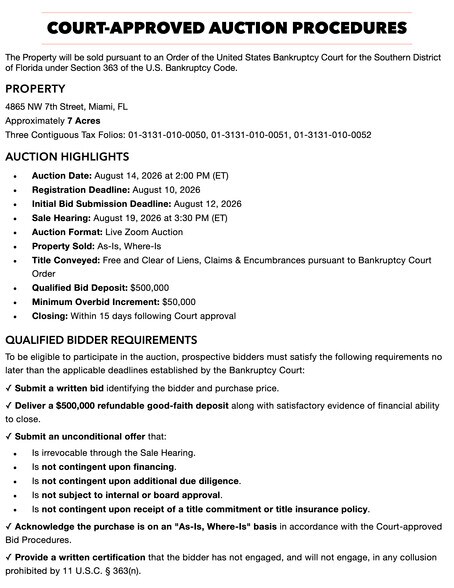 More Photos Of 4865 NW 7th St, Miami Land For Sale