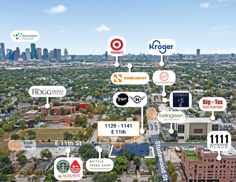 More Photos Of 1133-1137 E 11th St, Houston Storefront For Sale