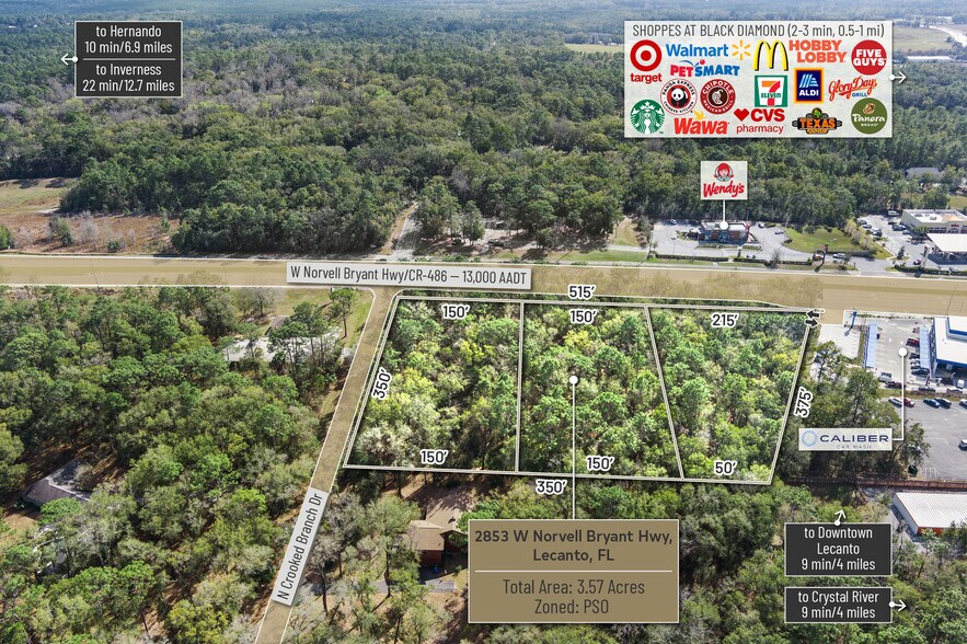 More Photos Of 2853 W Norvell Bryant Hwy, Lecanto Land For Sale