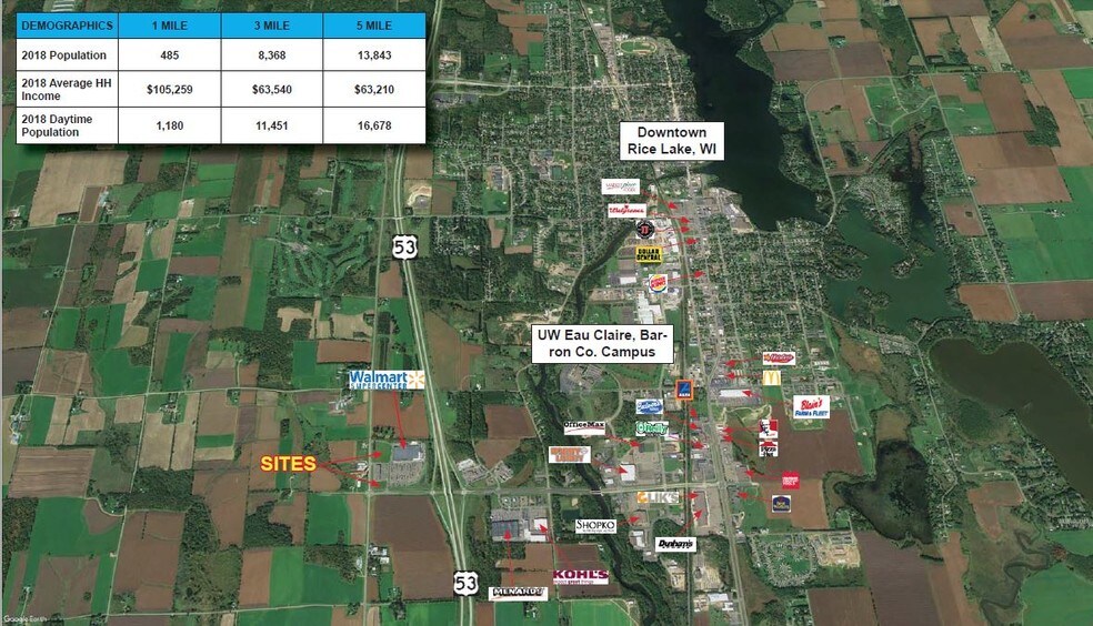 More Photos Of 2501 West Ave, Rice Lake Land For Sale