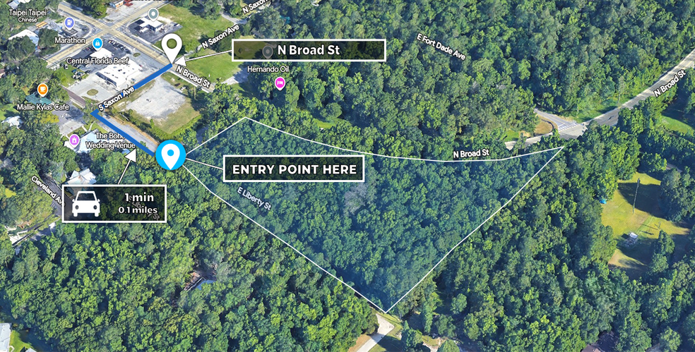 More Photos Of SEC - N Broad Steet & S Saxon ave, Brooksville Land For Sale