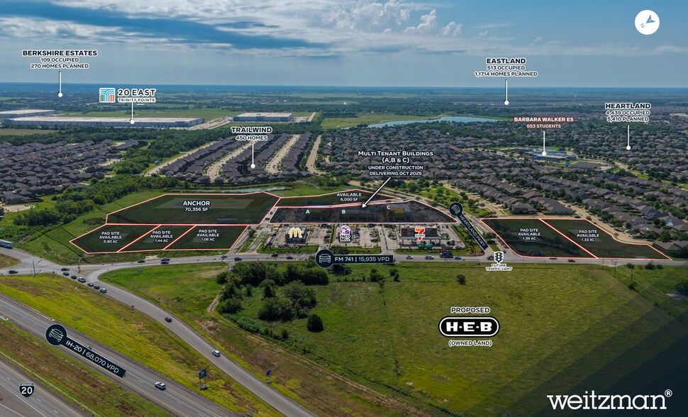 Primary Photo Of Fm 741 And Heartland Parkway, Heartland Land For Lease