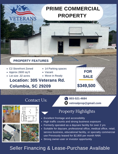 More Photos Of 305 Veterans Rd, Columbia Freestanding For Sale