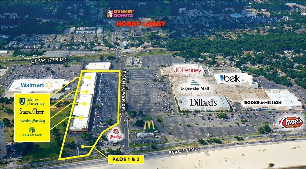 More Photos Of 2650 Beach Blvd, Biloxi Storefront For Lease
