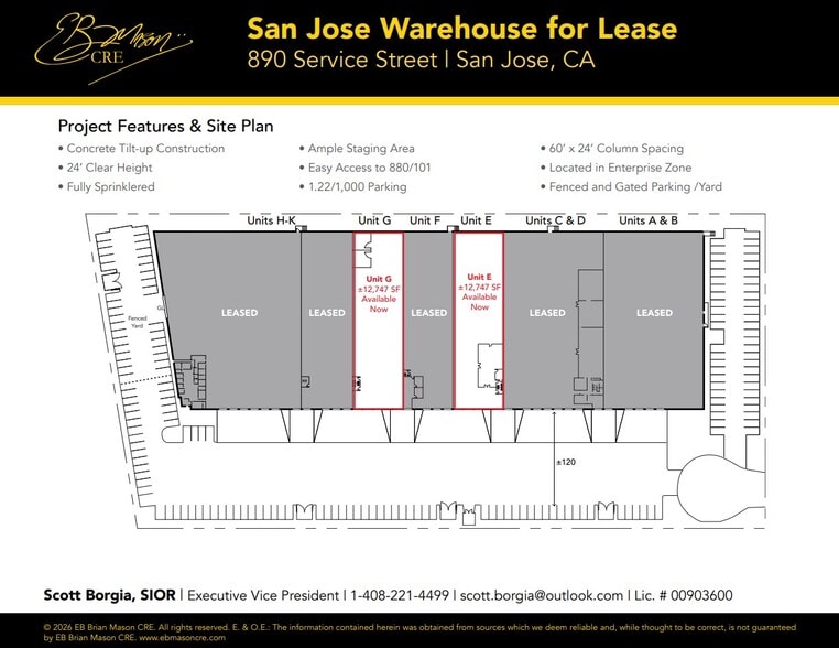 More Photos Of 890 Service St, San Jose Warehouse For Lease