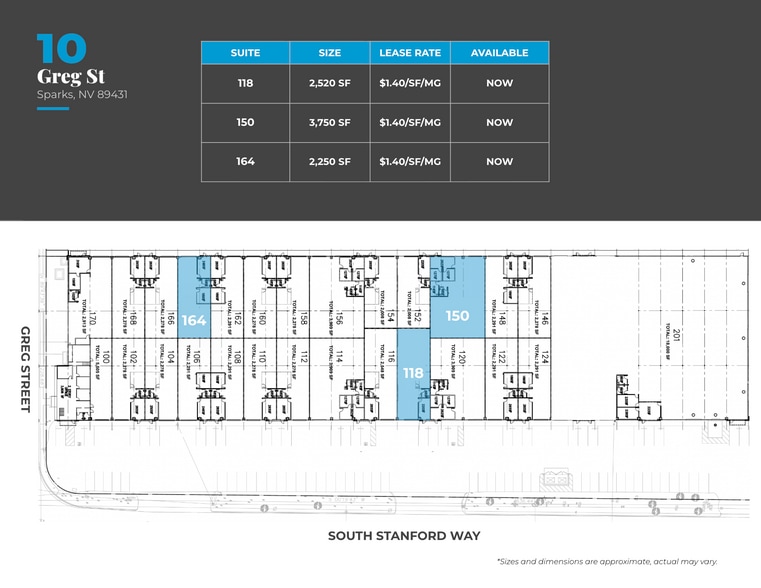 More Photos Of 10 Greg St, Sparks Warehouse For Lease