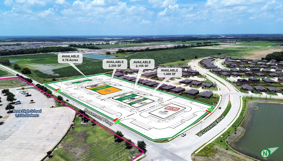 Primary Photo Of NWC of West Crossing & Rosamond Pkwy blvd, Anna Storefront For Lease
