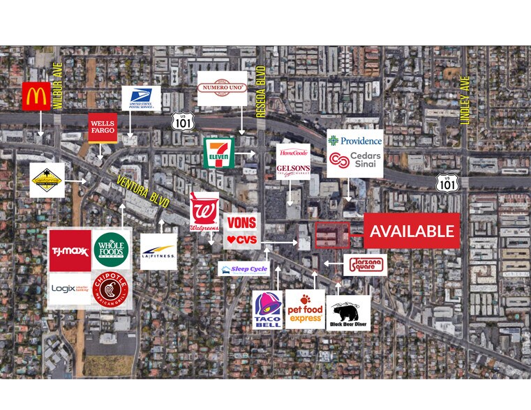 More Photos Of 18356-18388 Clark St, Tarzana Unknown For Lease