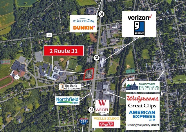 Primary Photo Of 2 Route 31 S, Pennington Bank For Sale