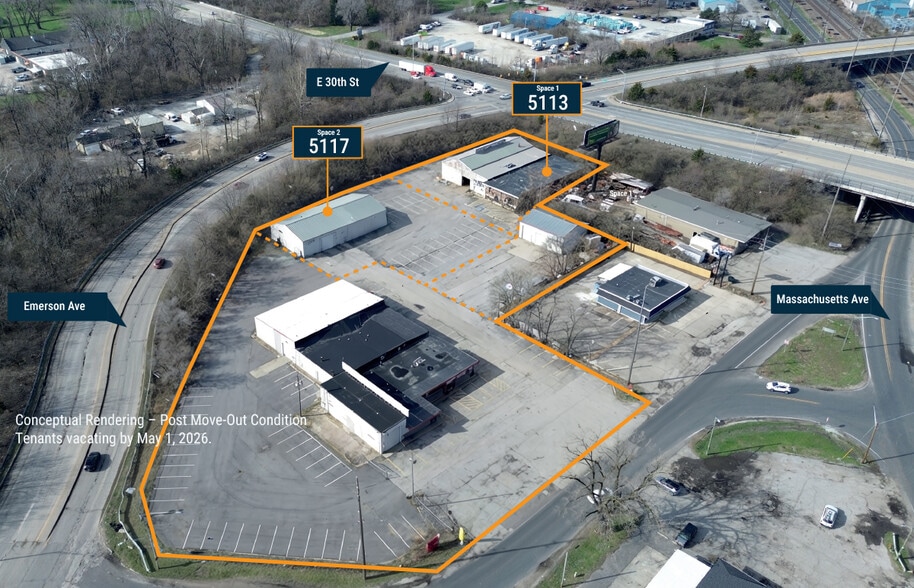 Primary Photo Of 5111-5115 E 30th St, Indianapolis Warehouse For Sale