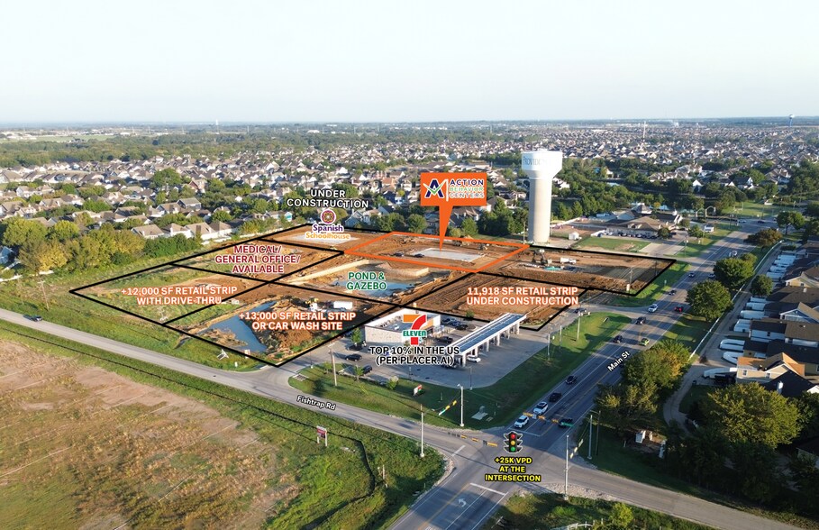 More Photos Of NWQ Main & Fishtrap Rd., Providence Village General Retail For Sale