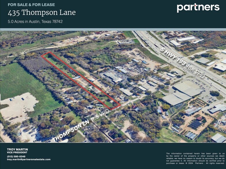 Primary Photo Of 435 Thompson ln, Austin Land For Lease