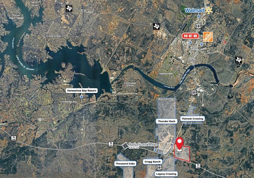 More Photos Of Hwy 71 and 281, Marble Falls Land For Sale
