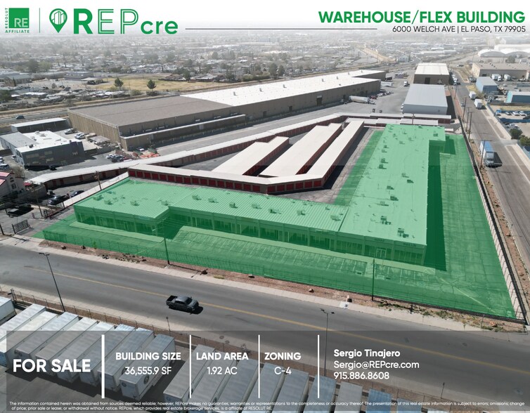 Primary Photo Of 6000 Welch Ave, El Paso Flex For Sale