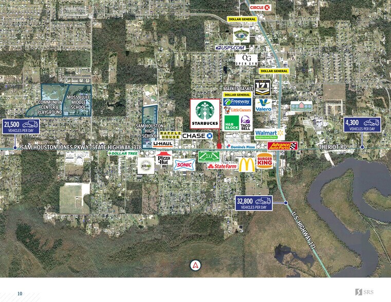 More Photos Of 420 Sam Houston Jones Pky, Moss Bluff Freestanding For Sale