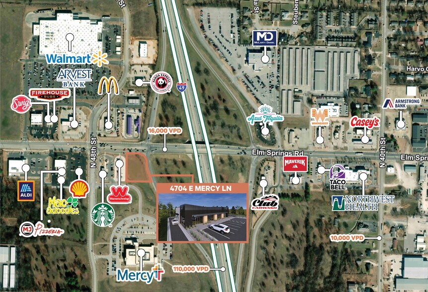 More Photos Of 4704 Mercy Ln, Springdale Storefront For Lease