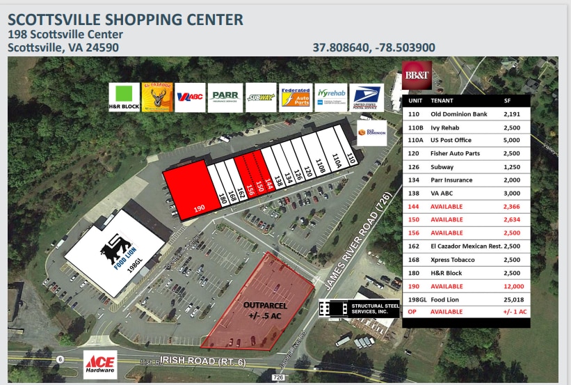 More Photos Of 110-126 Scottsville Ctr, Scottsville Unknown For Lease
